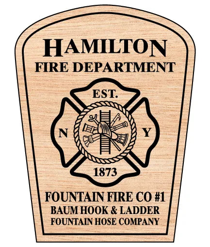 Hamilton Fire Department Badge New York SVG Fire Rescue Vector