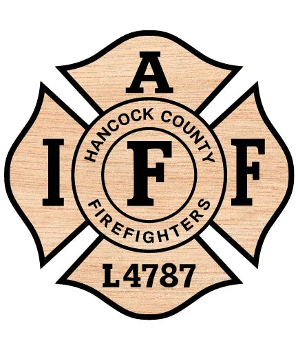 Hancock County Firefighters IAFF Local 4787 Badge SVG Fire Rescue Vector