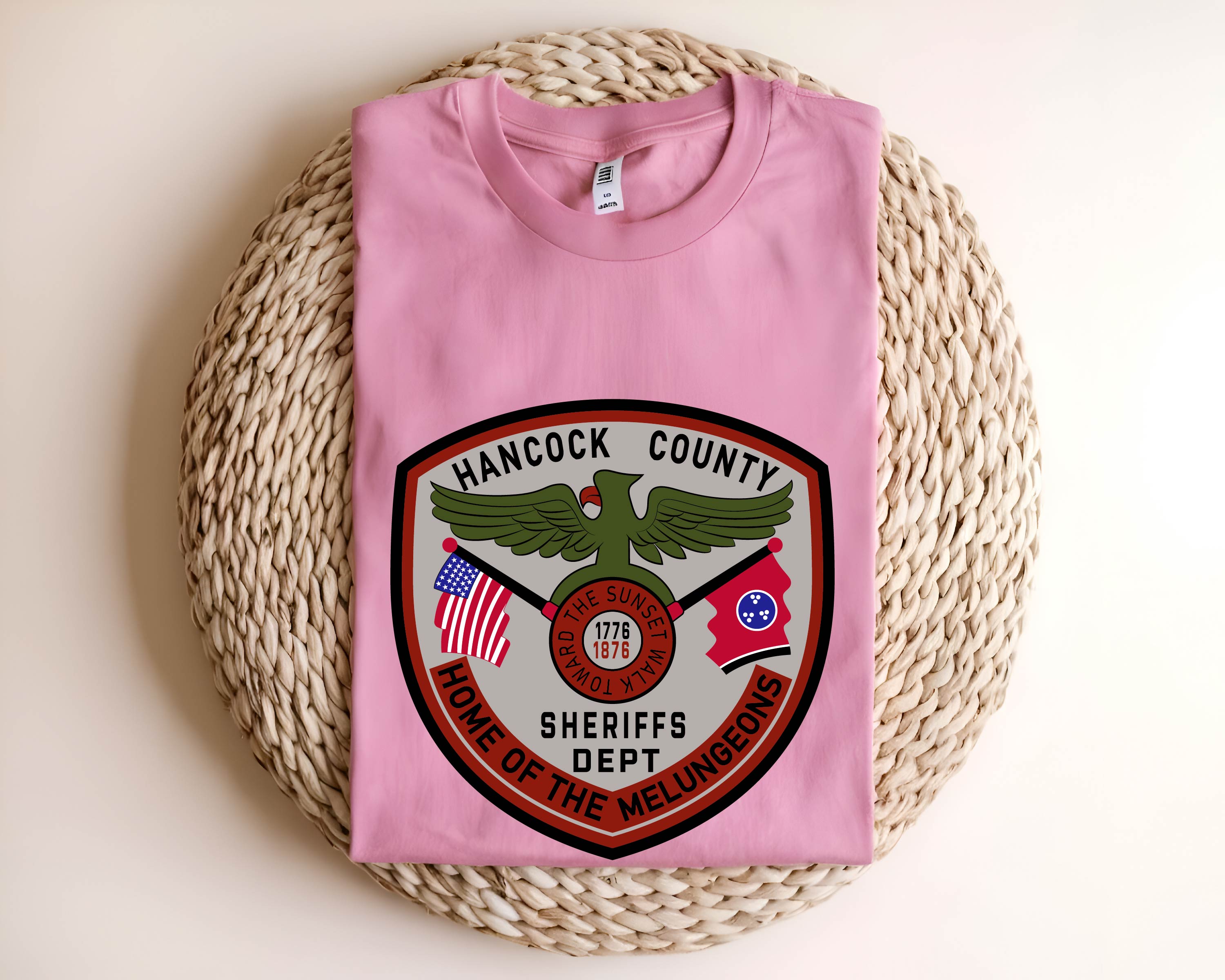 Hancock County Sheriff Dept Emblem SVG

Home of the Melungeons Vector Design

Tennessee Sheriff Badge for CNC Engraving

Hancock County SO Memorial Logo SVG

Toward the Sunset Walk Shield Vector