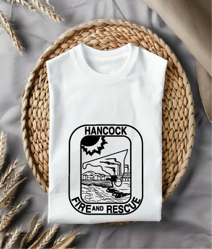 Hancock Volunteer Fire Company Badge SVG Firefighter Vector