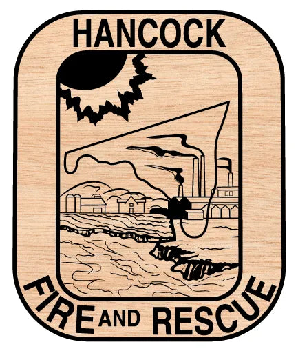 Hancock Volunteer Fire Company Badge SVG Firefighter Vector