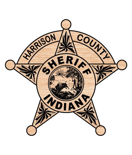 Harrison County Sheriff Badge SVG Indiana Law Enforcement Vector