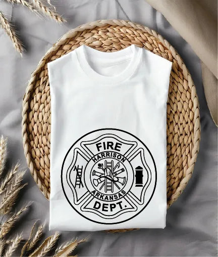 Harrison Fire Department Badge SVG Arkansas Firefighter Vector