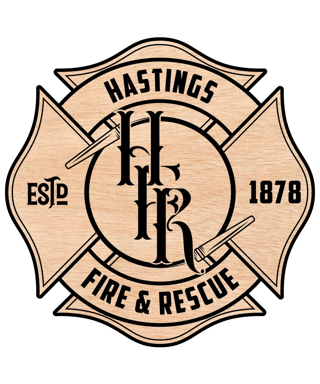 Hastings Fire & Rescue Logo SVG Firefighter Vector