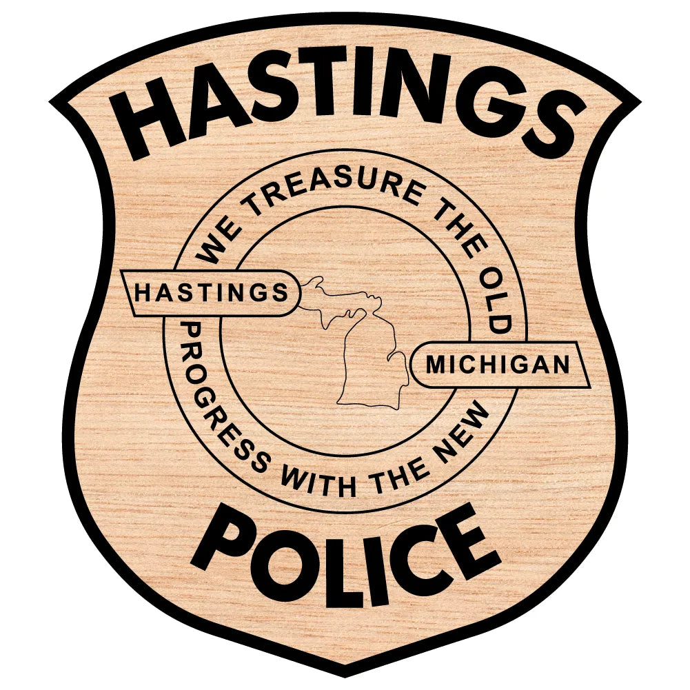 Hastings Police Department Patch SVG Michigan Law Enforcement Vector