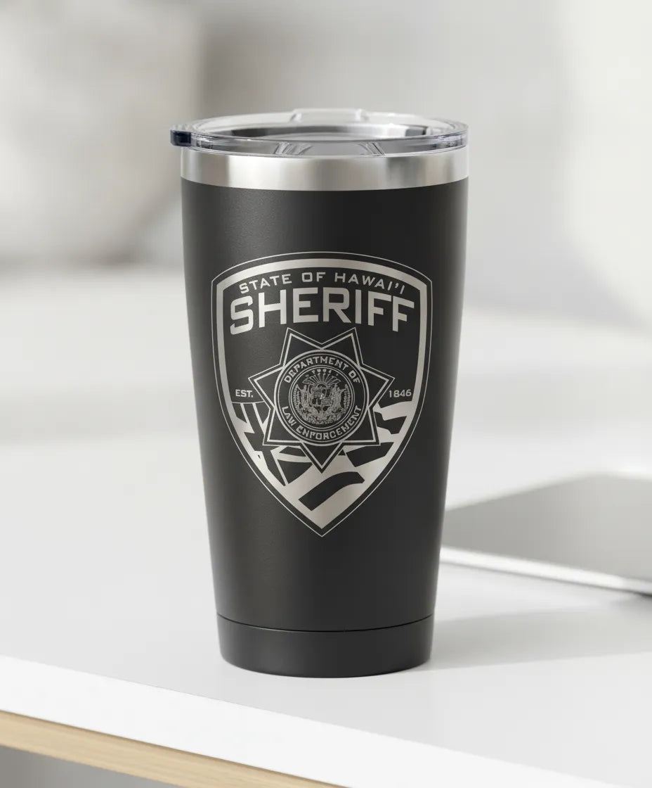 Hawaii State Sheriff Patch SVG

Hawaii Law Enforcement Shield Vector

State of Hawaii Seal Engraving File

Hawaiian Flag Sheriff Sign CNC File

Sheriff Patch Vector for Lasers