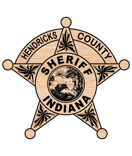 Hendricks County Sheriff Badge SVG Indiana Law Enforcement Vector