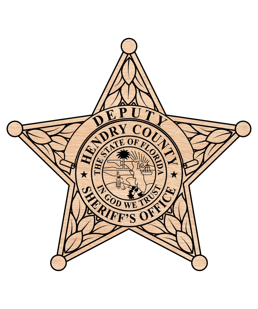 Hendry County Sheriff's Office Badge Florida SVG Police Vector
