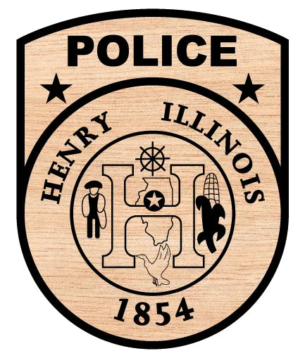Henry Police Department Patch Illinois 1854 SVG Law Enforcement Vector