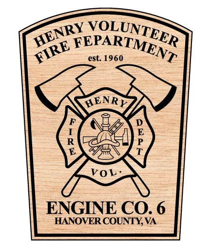 Henry Volunteer Fire Department Engine Co 6 Hanover County VA Patch SVG Fire Rescue Vector