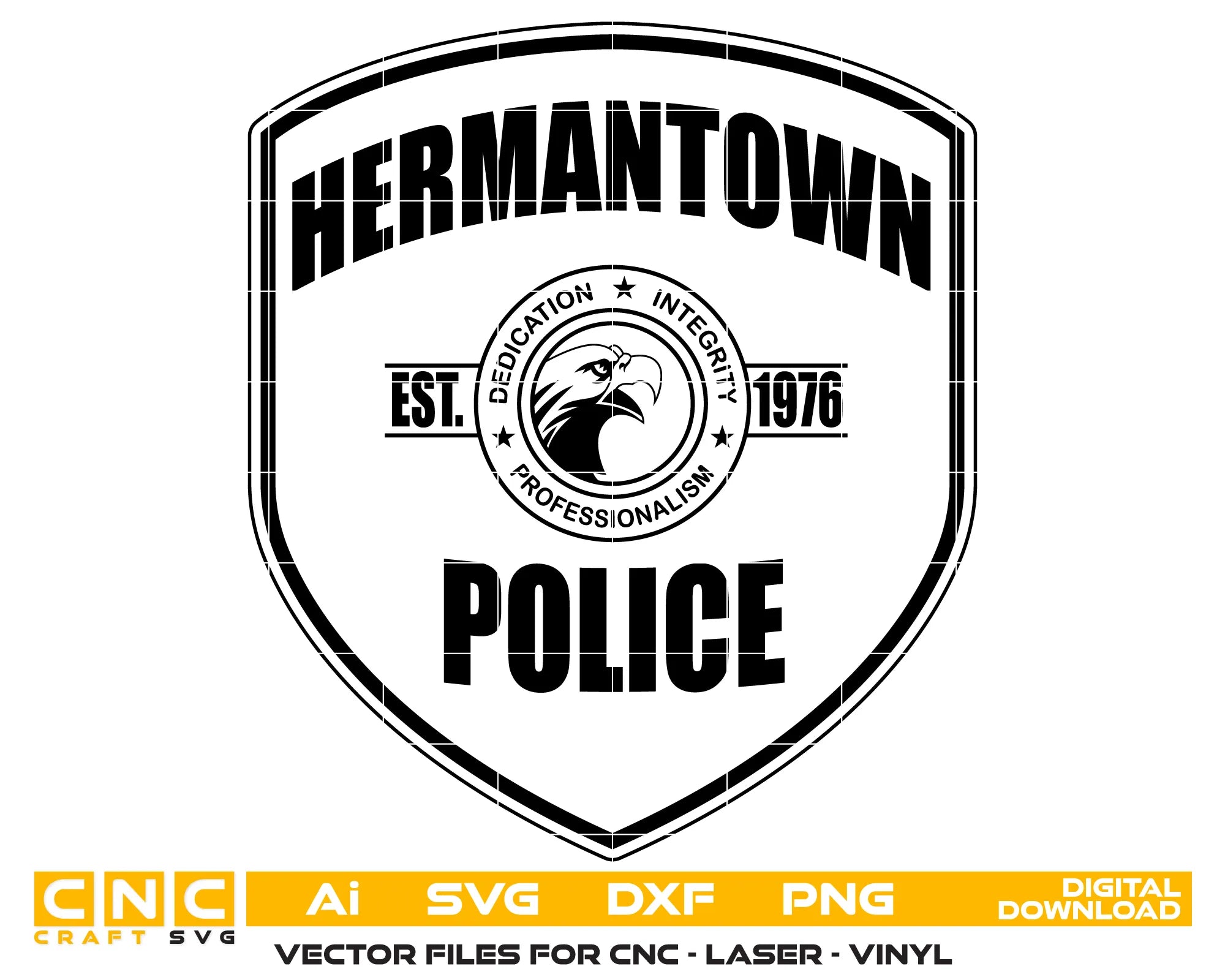Hermantown Police Department Patch SVG Minnesota Law Enforcement Vector