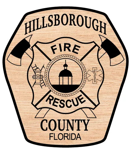 Hillsborough County Fire Rescue Patch Florida SVG Fire Rescue Vector