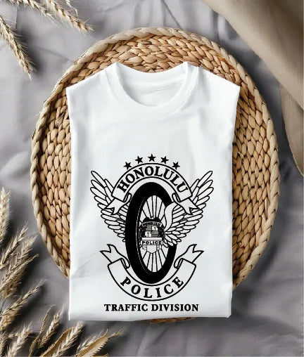 Honolulu Police Traffic Division Badge SVG Hawaii Law Enforcement Vector