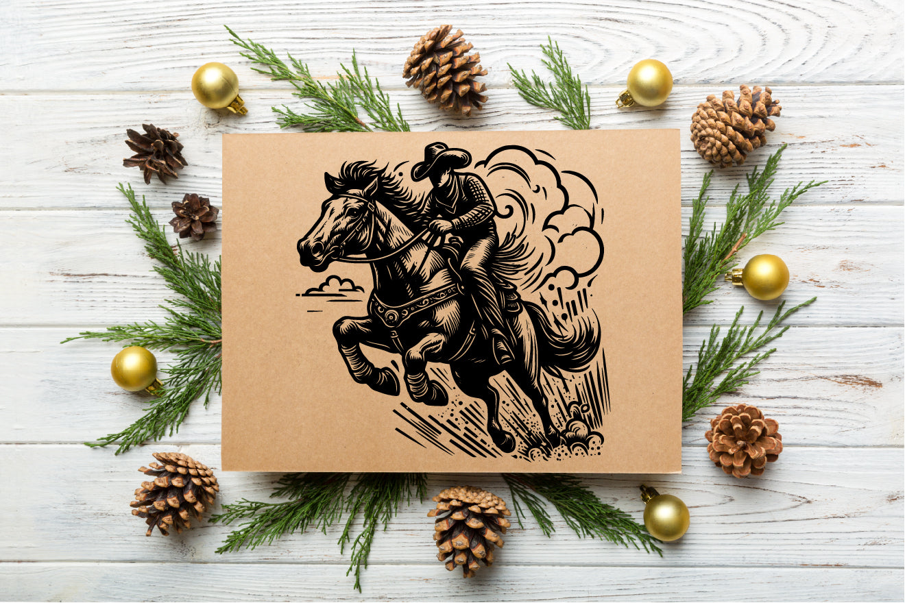 Horse Rider Vector SVG