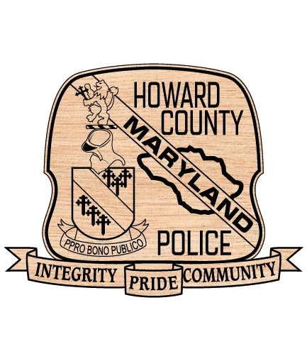 Howard County Police Department Patch Maryland SVG Law Enforcement Vector