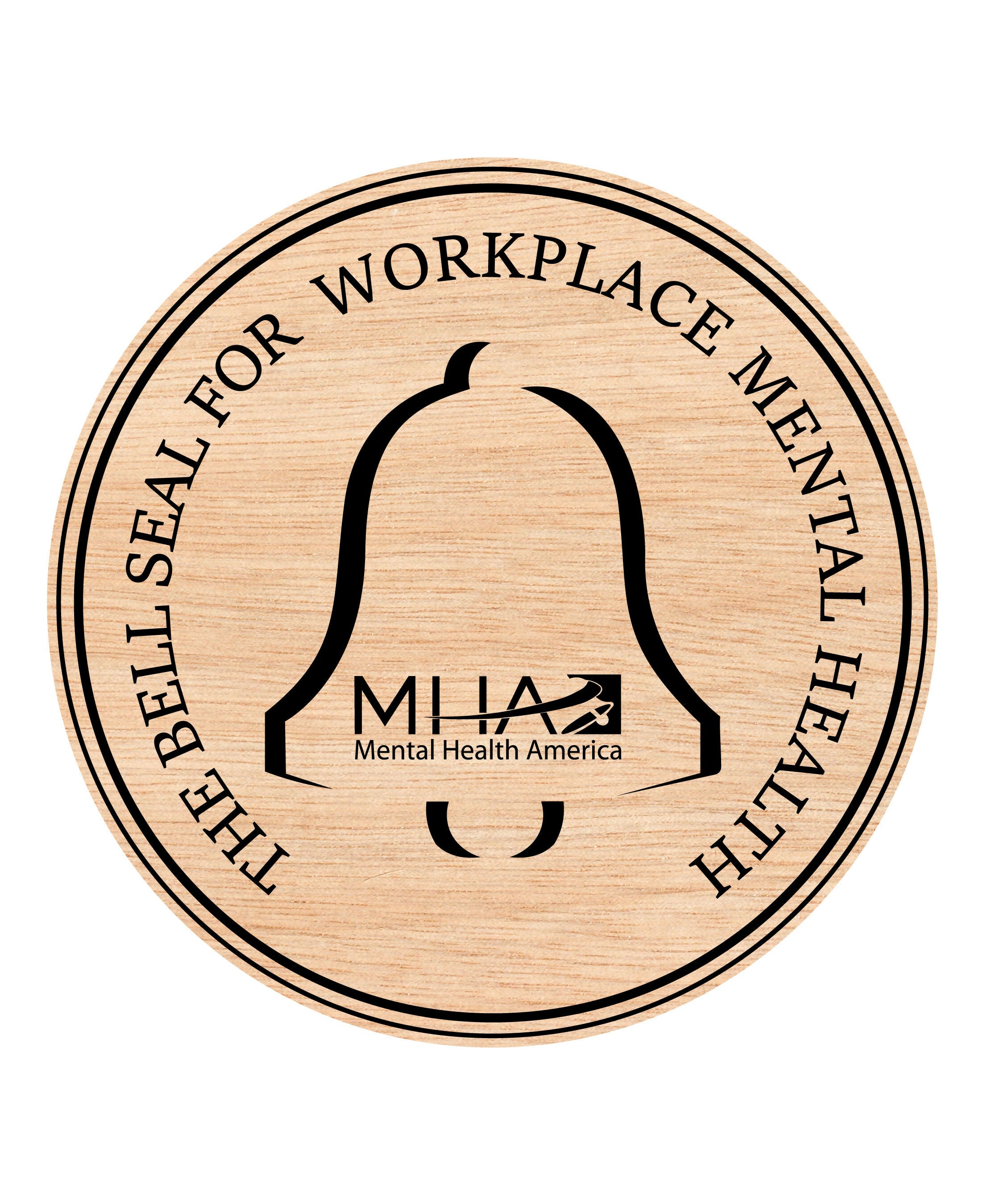 The Bell Seal For Workplace Mental Health Svg Wooden