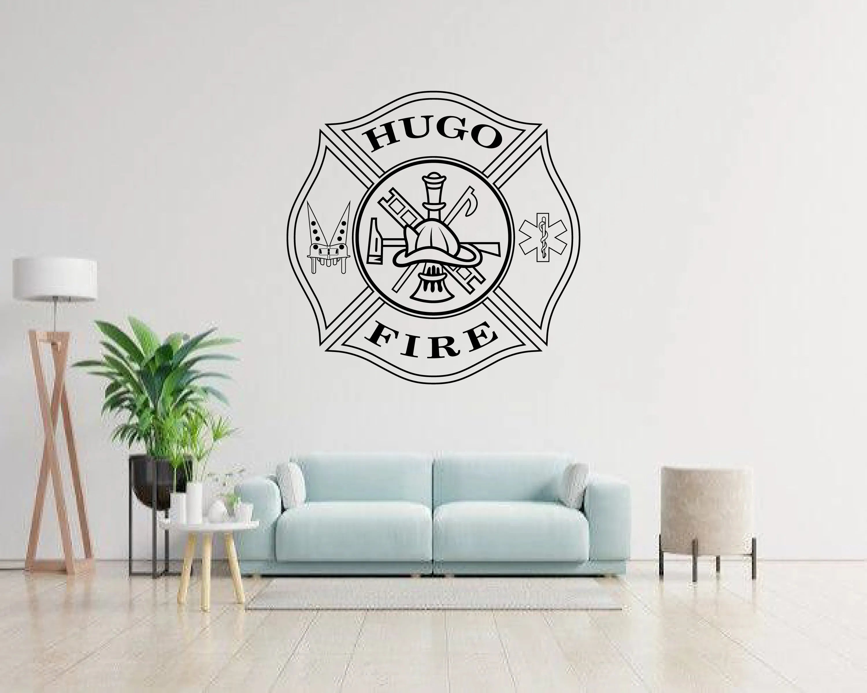 Hugo Fire Department Patch SVG Minnesota Firefighter Vector