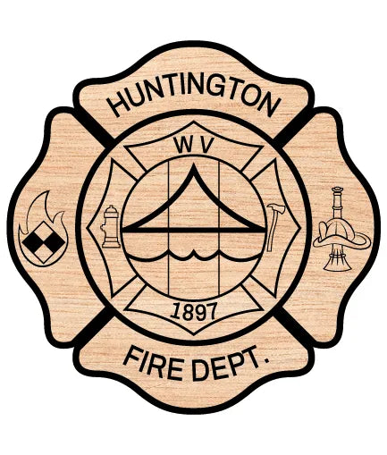 Huntington Fire Department Badge West Virginia SVG Fire Rescue Vector