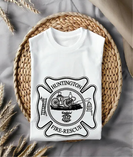 Huntington Fire-Rescue Badge Indiana SVG Fire Rescue Vector