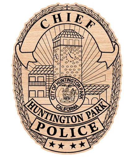 Huntington Park Police Chief Badge SVG Chief Vector