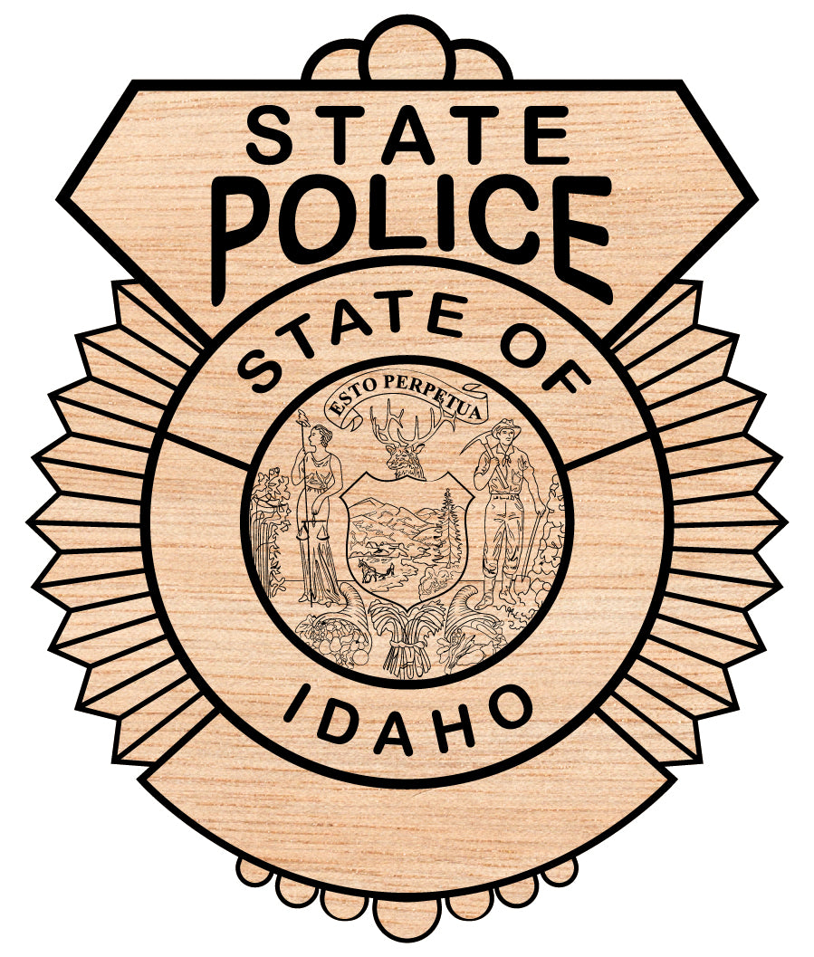 Idaho State Police Lapel Pin Badge SVG
Idaho State Police Badge Vector
Law Enforcement Badge Idaho
State Police Lapel Pin Badge SVG
Idaho State Police Emblem