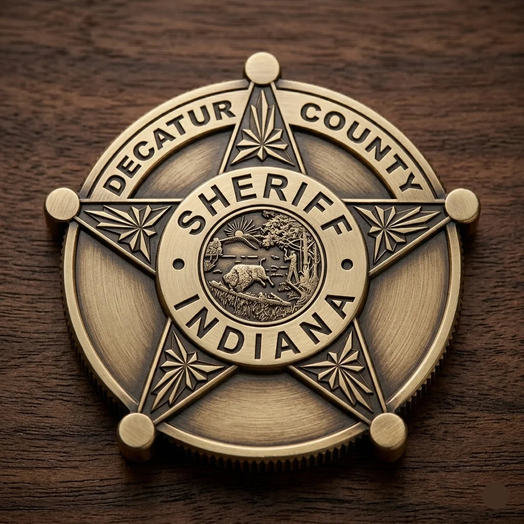 Decatur County Indiana Sheriff Star Badge SVG for CNC

Decatur County IN Sheriff Star Vector for Laser Engraving

Decatur County Indiana Law Enforcement Emblem for Wood Carving

Professional Indiana Sheriff Star Badge Vector Design

Decatur County Sheriff SVG Logo for CNC Router Projects