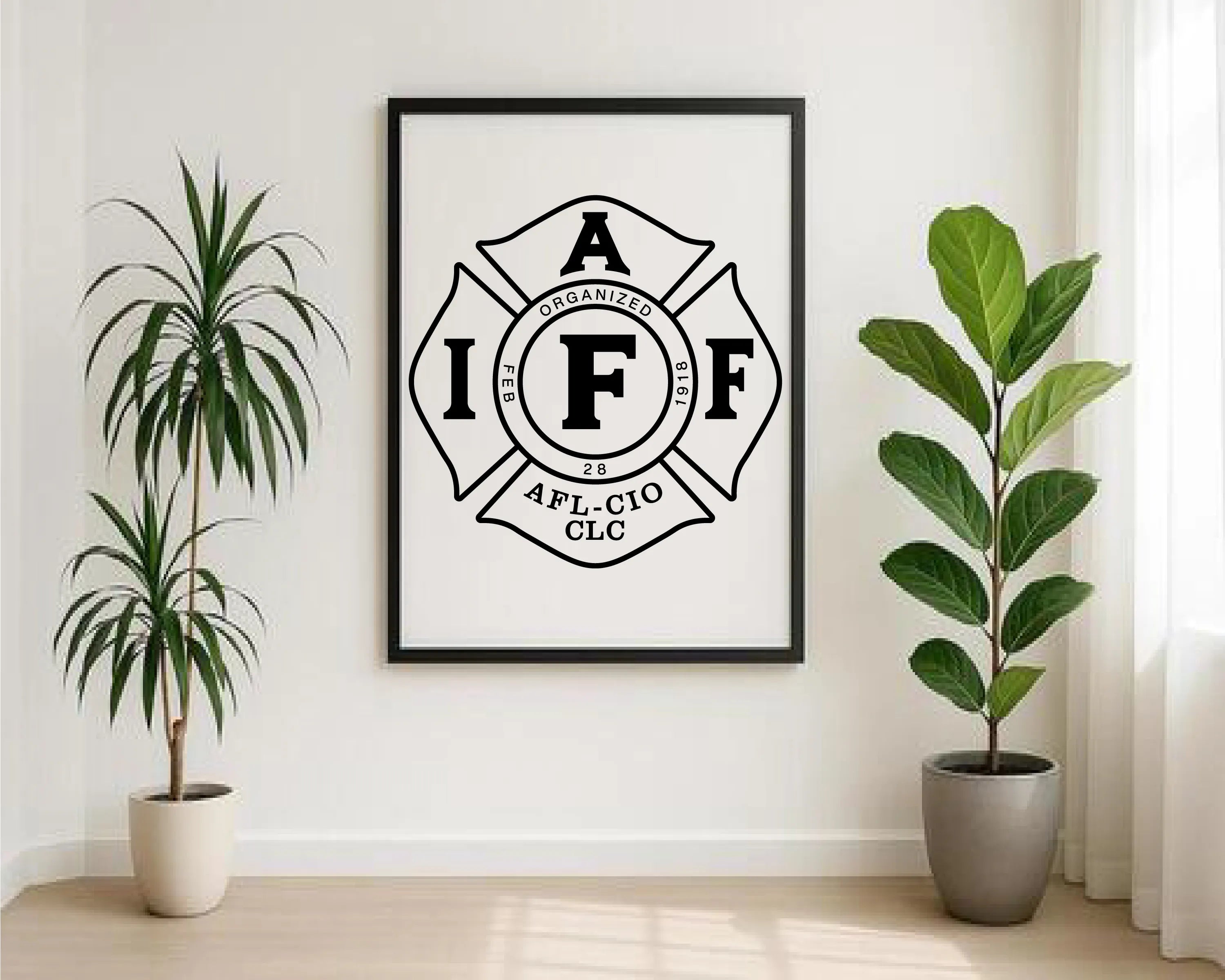 International Association of Fire Fighters Logo SVG IAFF Firefighter Vector