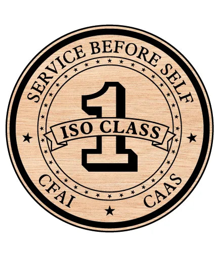 ISO Class 1 CFAI CAAS Logo SVG Public Safety Vector