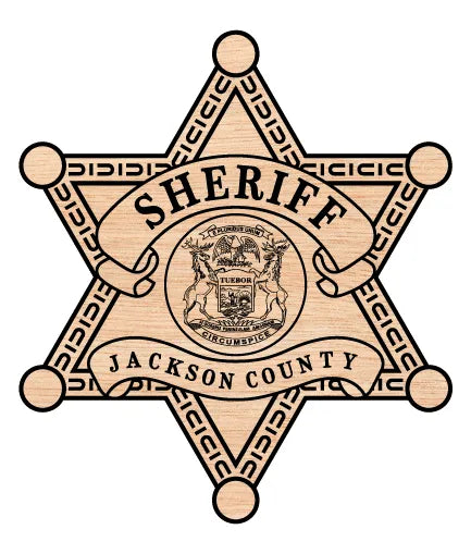 Jackson County Sheriff's Office Badge Michigan SVG Sheriff Vector