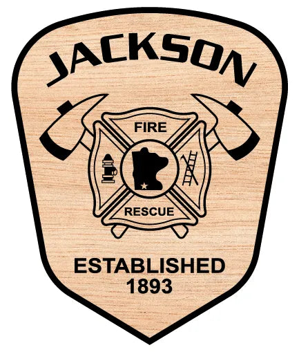 Jackson Fire Department Patch Minnesota SVG Firefighter Vector