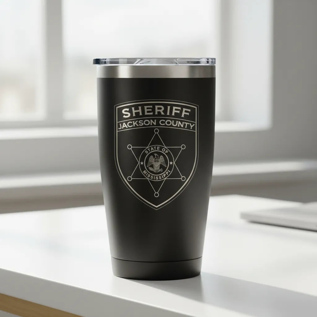 Jackson County Sheriff Patch SVG

Mississippi Law Enforcement Vector

Sheriff Shield 6-Point Star Emblem

Deputy Plaque Engraving File

Jackson County Sheriff Sign CNC File