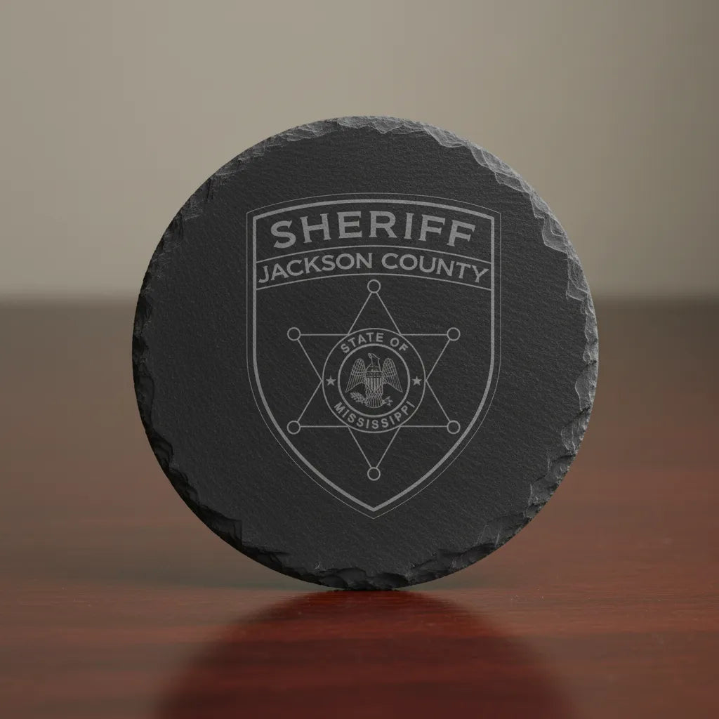 Jackson County Sheriff Patch SVG

Mississippi Law Enforcement Vector

Sheriff Shield 6-Point Star Emblem

Deputy Plaque Engraving File

Jackson County Sheriff Sign CNC File