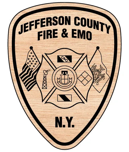 Jefferson County Fire & EMO Patch New York SVG Firefighter Vector