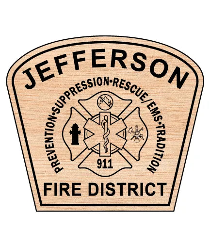 Jefferson Fire District Patch Oregon SVG Firefighter Vector