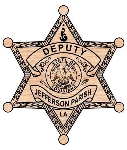 Jefferson Parish Deputy Sheriff Badge Louisiana SVG Law Enforcement Vector