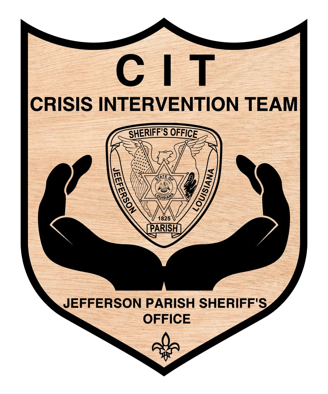 Jefferson Parish Sheriff’s Office CIT Badge SVG Sheriff Vector