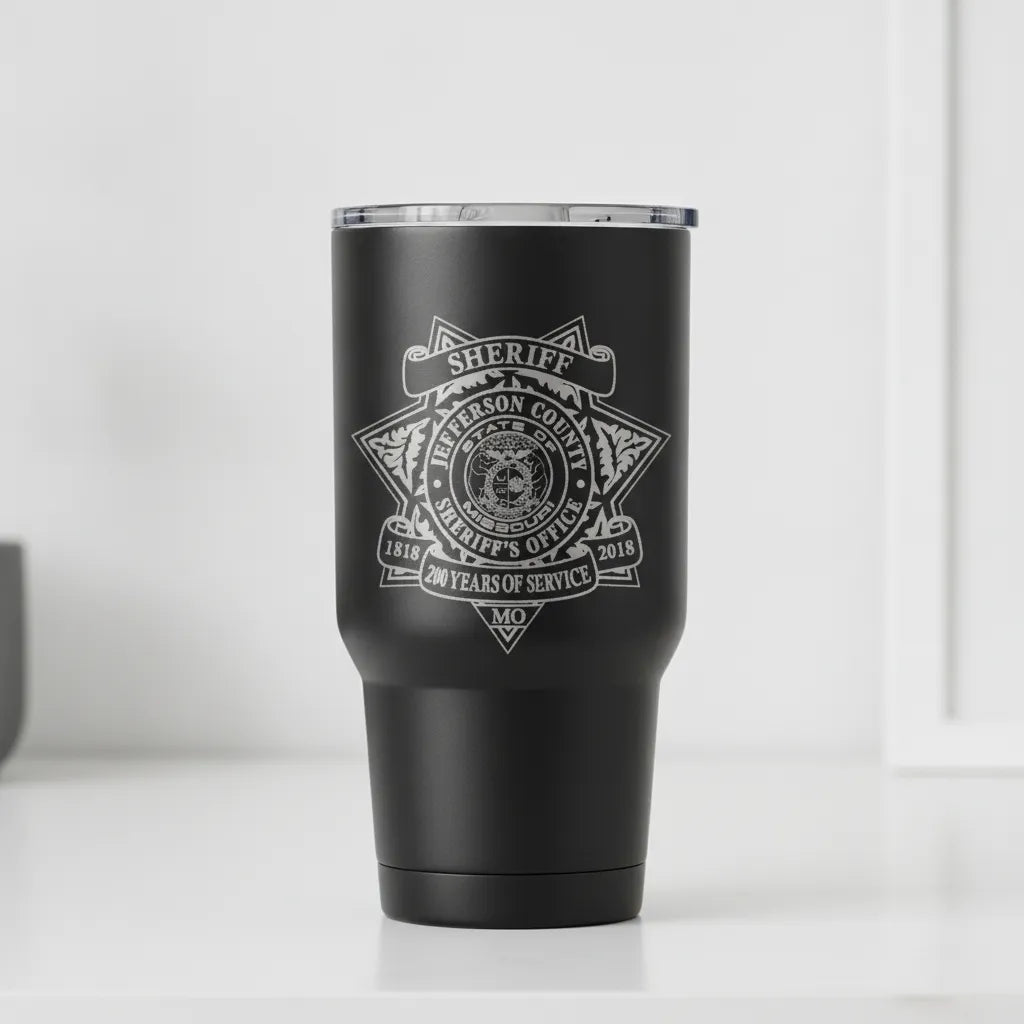 Jefferson County Sheriff Badge SVG

Missouri Law Enforcement Vector Design

200 Years Commemorative Badge Engraving File

Jefferson County MO Sign CNC File

Six Pointed Star Sheriff Badge Vector for Lasers