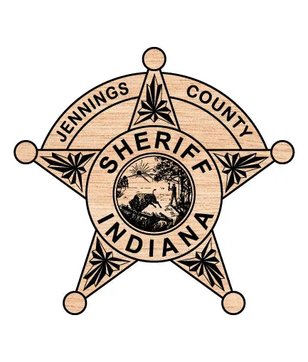 Jennings County Sheriff's Office Badge SVG Indiana Law Enforcement Vector