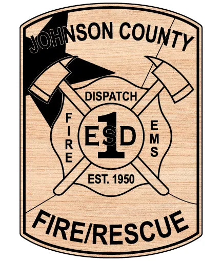 Johnson County Emergency Services District No. 1 Patch SVG Fire Rescue Vector