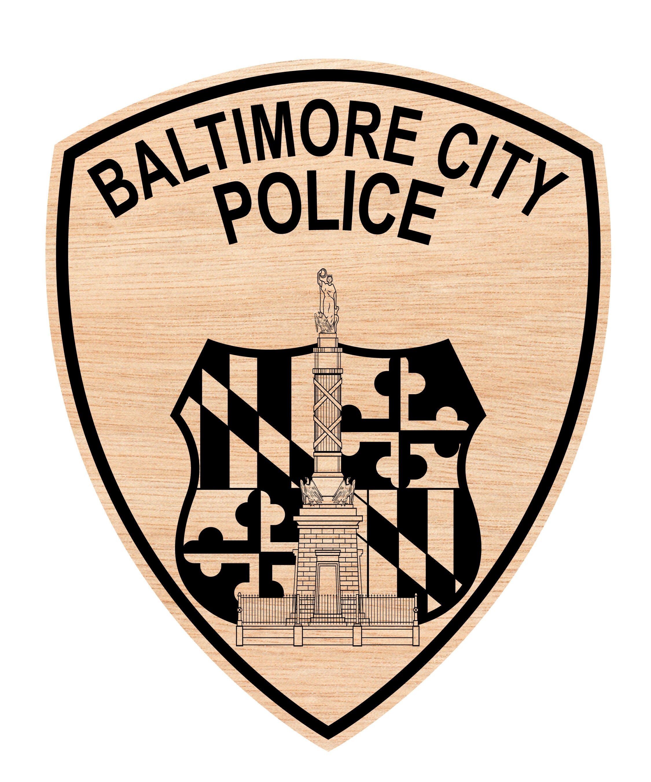 Baltimore City Police Badge Woodin