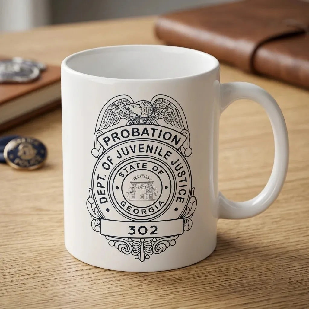 Juvenile Justice Probation Officer Badge SVG

Law Enforcement Shield Vector

Probation Officer Plaque Design

Officer Retirement Engraving File

Probation Badge Sign CNC File