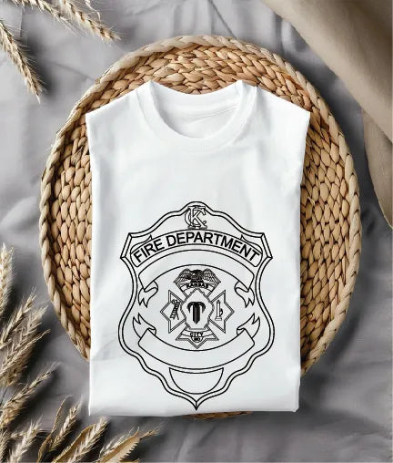 Kansas City Fire Department Badge SVG Firefighter Vector