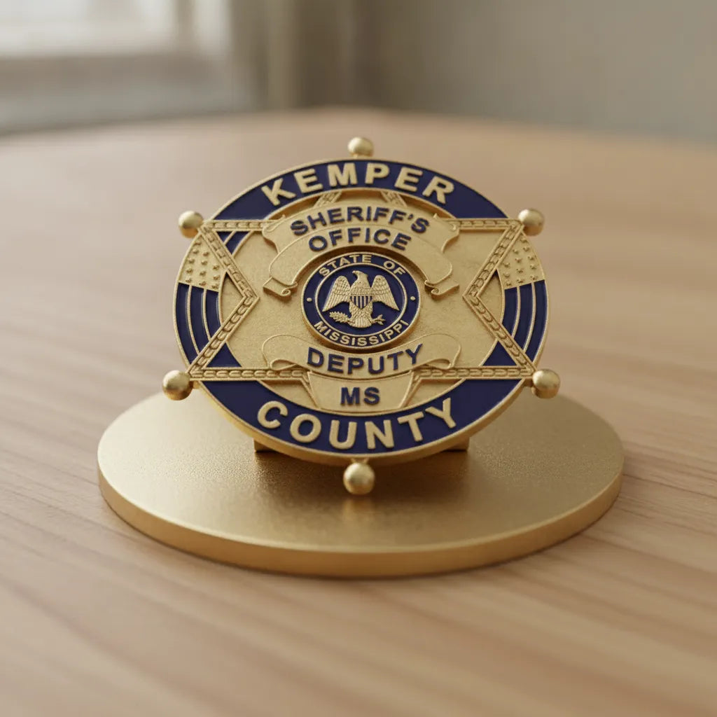 Kemper County MS Deputy Sheriff Badge SVG

Mississippi Law Enforcement Star Vector

American Flag Sheriff Badge Engraving File

Kemper County Sheriff Sign CNC File

Deputy Sheriff Badge Vector for Lasers