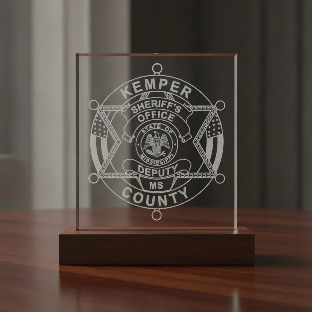 Kemper County MS Deputy Sheriff Badge SVG

Mississippi Law Enforcement Star Vector

American Flag Sheriff Badge Engraving File

Kemper County Sheriff Sign CNC File

Deputy Sheriff Badge Vector for Lasers