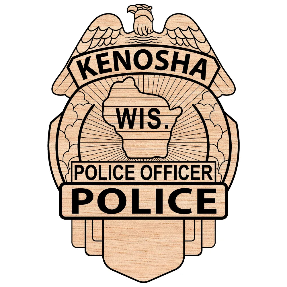 Kenosha Police Officer Badge SVG Wisconsin Law Enforcement Vector