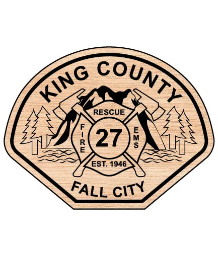 King County Fire Protection District 27 Patch Fall City Washington SVG Firefighter Vector