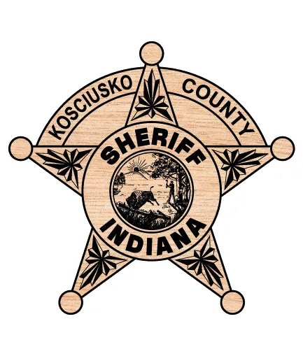 Kosciusko County Sheriff's Office Badge SVG Indiana Law Enforcement Vector