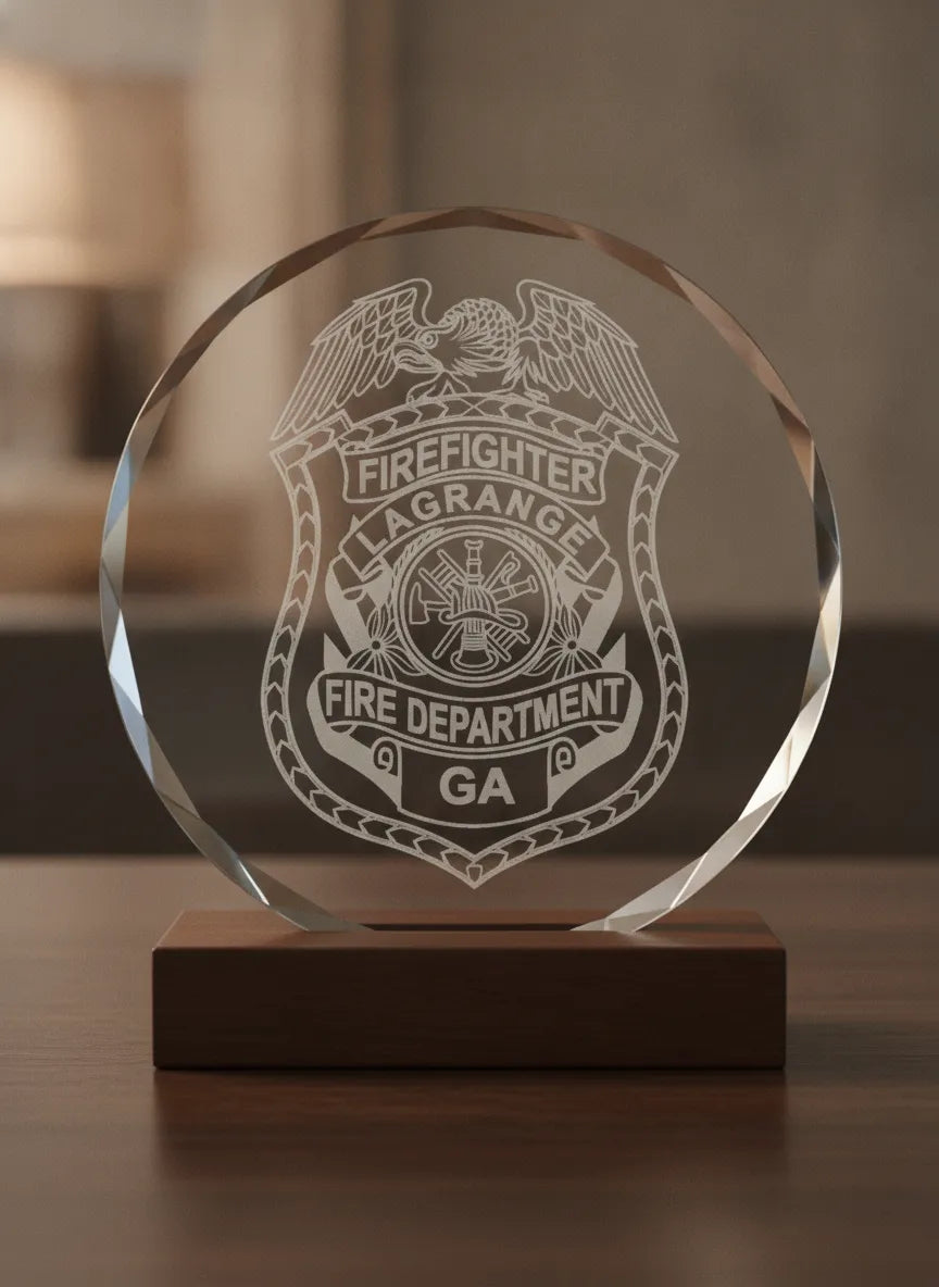 Lagrange GA Firefighter Badge SVG

Georgia Fire Department Shield Vector

Eagle and Fire Scramble Engraving File

Lagrange Fire Badge Sign CNC File

Firefighter Shield Vector for Lasers
