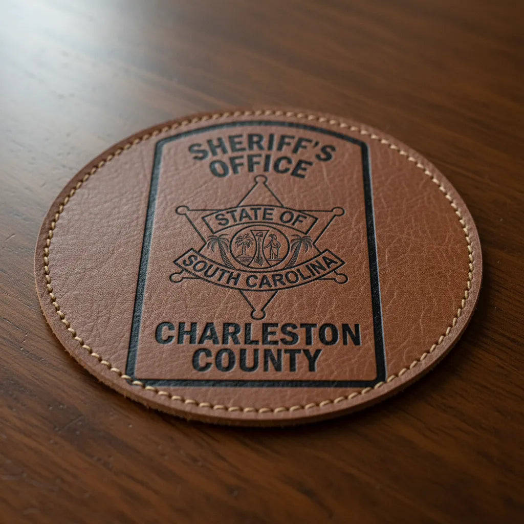 Charleston County Sheriff Patch SVG

South Carolina Law Enforcement Vector Design

Sheriff 6-Point Star Patch Engraving File

Charleston County SC Sign CNC File

SC State Seal Palmetto Tree Vector