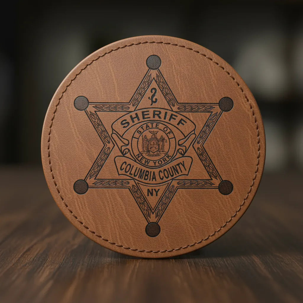 Columbia County Sheriff Badge SVG

New York Law Enforcement Vector Design

6-Point Star Sheriff Badge Engraving File

Columbia County NY Sign CNC File

State of New York Seal Vector for Laser Cutting